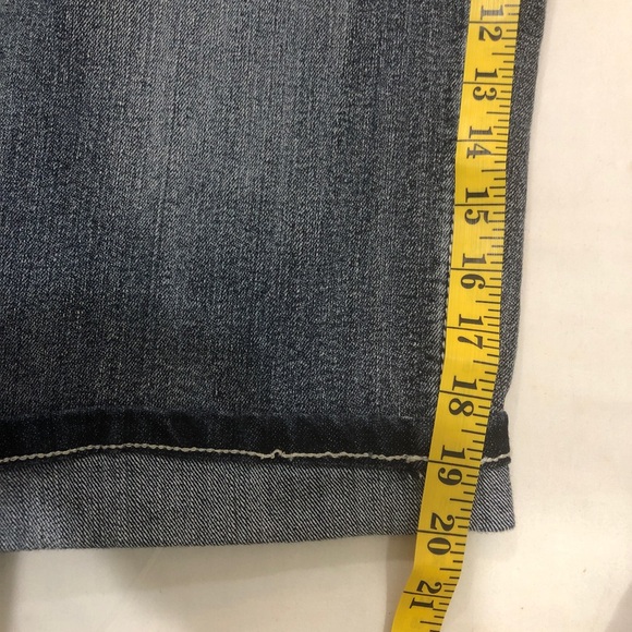 Cato Woman Crop Capri Embellished Rhinestone Cross 5 Pocket sz 18W Blue Whiskers - Picture 12 of 13